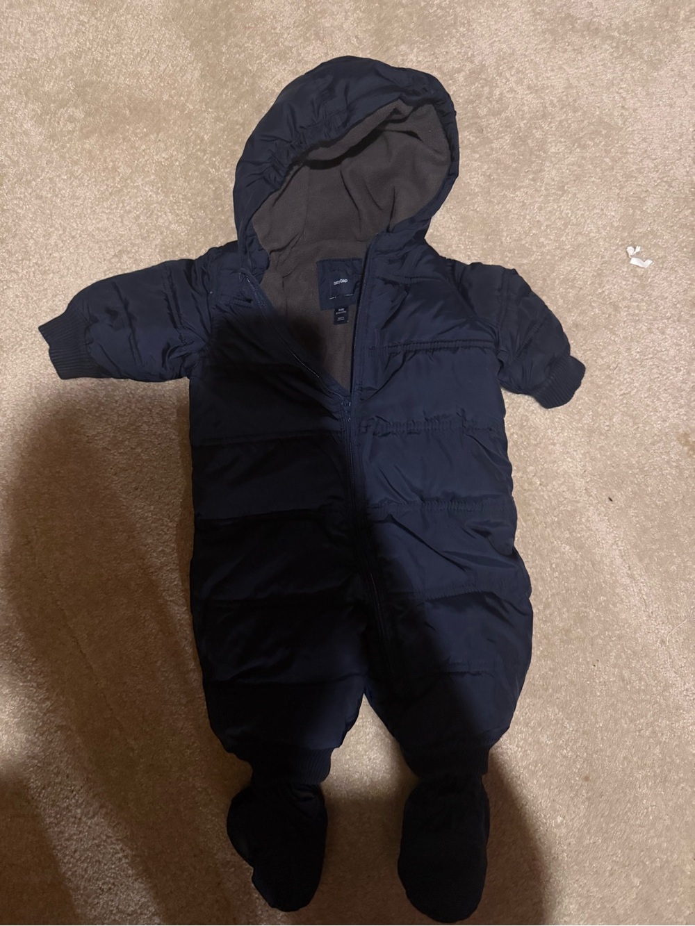 Baby GAP Navy Hooded Snowsuit